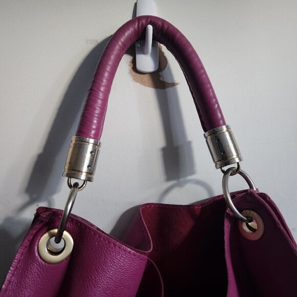 ZAC POSEN | Leather shoulder bag fuchsia pink - Picture 5 of 9